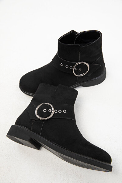 SOHO Siyah Süet Kadın Bot & Bootie 20015