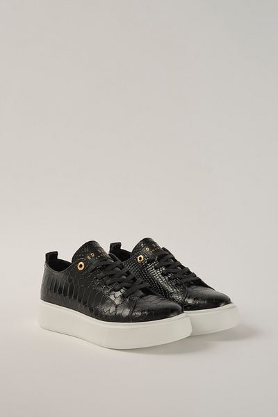 Ted Baker Dámské neformální boty Black Crocodile Tbfw24Fcs002