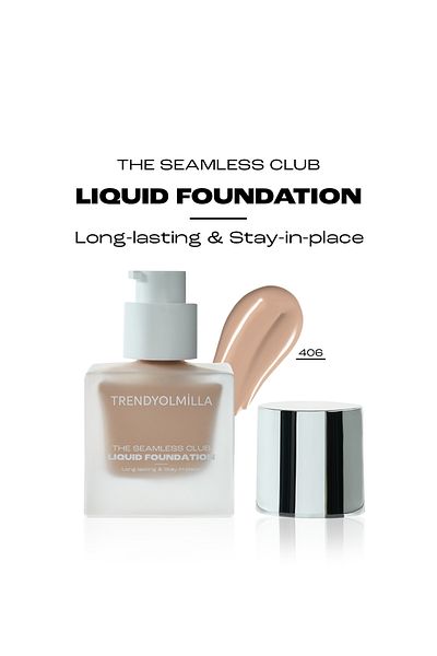 Trendyolmilla Beauty (Feuchtigkeitsspendende Satin-Finish durch Traubenkernöl SPF 35 Liquid Foundation 406 TKZAW25FN00000
