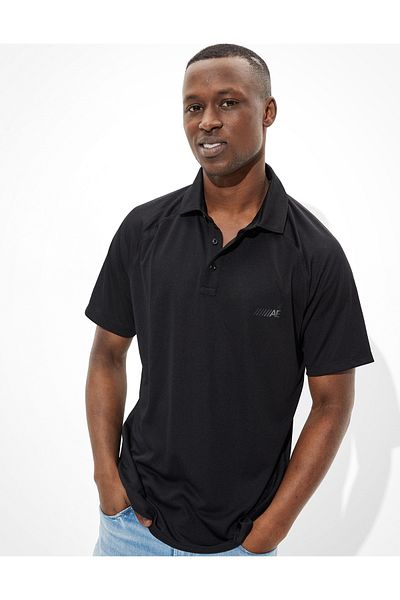 AMERICAN EAGLE Ae Active Pique Polo Shirt