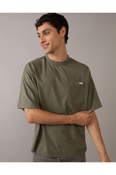 AMERICAN EAGLE AE Heavyweight Oversized Pocket T-Shirt