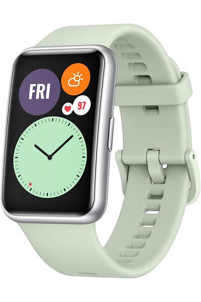 Huawei Watch Fit Smartwatch - Slim Design, 1.64" Amoled, Workouts, 10-Day Battery, Oxygen & Heart Rate Monitor, Green