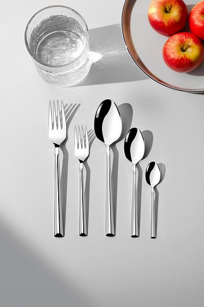 Nehir Milano Satin - 60 Pieces Fork and Spoon Set for 12 People