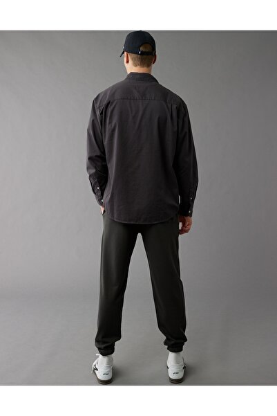 AMERICAN EAGLE AE Everyday Khaki Button-Up Shirt U-0153-6358