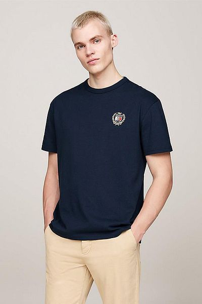 Tommy Hilfiger Tjm Reg Rwb Crest Flag Tee Ext - Country Design