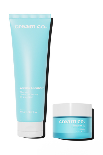 Cream Co. Onarıcı Yatıştırıcı Beyazlatıcı Yüz Temizleyici Nemlendirici Ikili