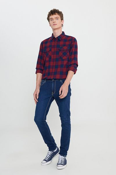 Lee Malone Skinny Fit Slim-Fit-Jeans mit normaler Taille und dehnbarer Jeanshose