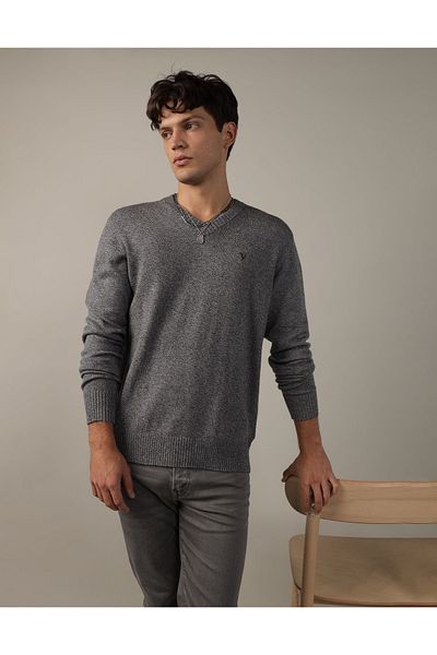 AMERICAN EAGLE Ae Super Soft V-Neck Sweater U-1144-1790