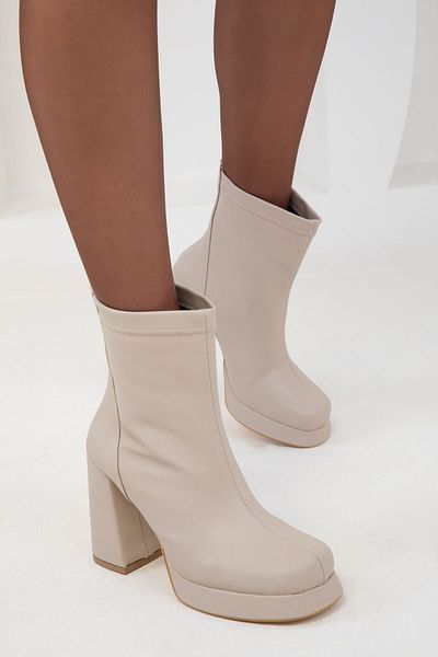 SOHO Beige Damenstiefel - 20031 Modell Bootie