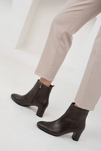 SOHO Καφέ Γυναικείες Μπότες - 20034 Model Bootie