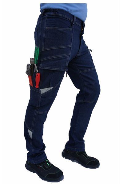 Uniprom Men's Jeans Work Pants Lycra Madrid Climate Model