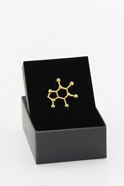 Zaim Aksesuar Kafein Molekülü Broşu