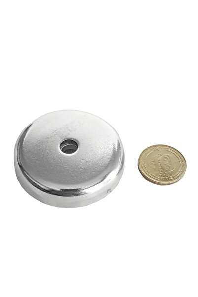 Mıknatıs Ar-Ge Çap: 42mm Havşalı Delikli Neodyum Pot Mıknatıs