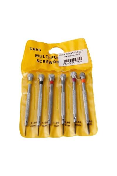 STAND MARKET Sarı Çelik Saat Tornavida Seti