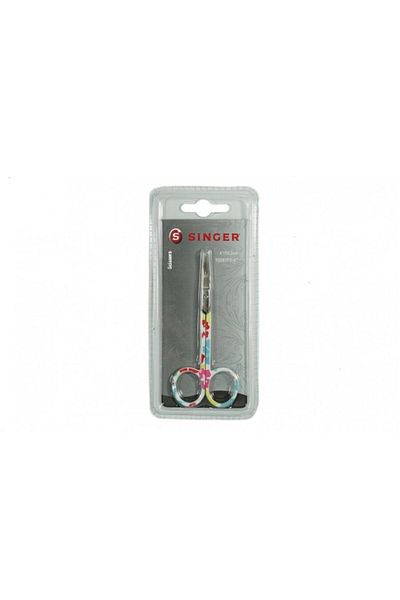 Prestij Boncuk Singer Curved Tip Mixed Pattern Scissors