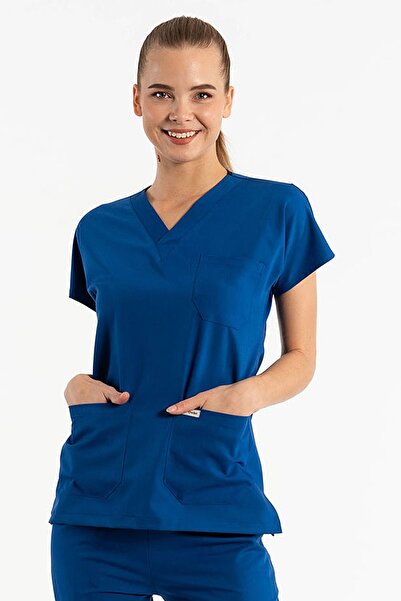 Owlet Medikal ساكس الأزرق ليكرا الزي الرسمي