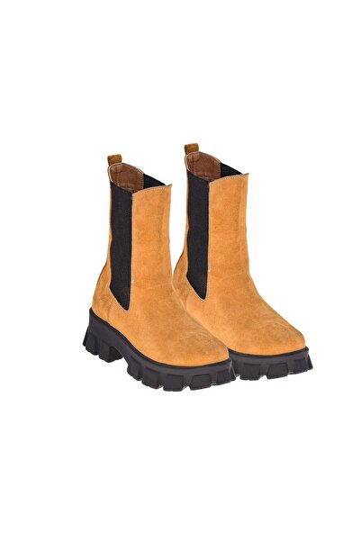 Moosefield Women's Tan Genuine Leather Boots