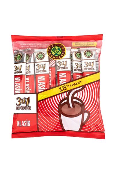 Kahve Dünyası 3 in 1 Classic Coffee 18 Gr 16 Pack