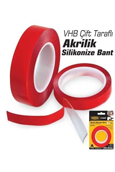 Baytec 2 Adet Çift Taraflı Akrilik Bant 24 Mm*2 Mt Mk0813
