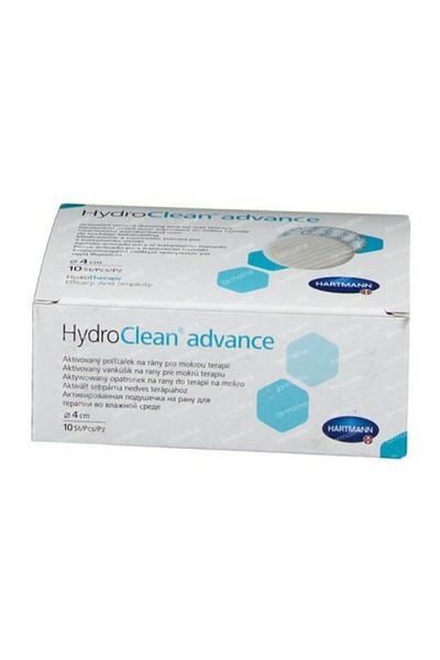 Hartmann Unisex White Hydroclean Advance Round Cotton 4 cm 1 Piece