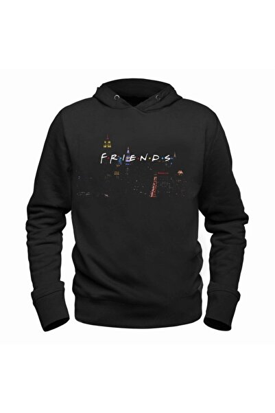 Alfa Tshirt Unisex Black Printed Sweatshirt