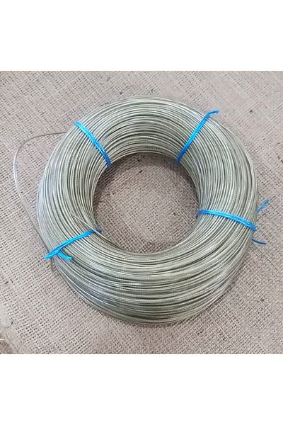 Gereksiz Şeyler 2mm 200 Meters PVC Coated Clothesline Binding Wire PVC Coated Wire Laundry Wire