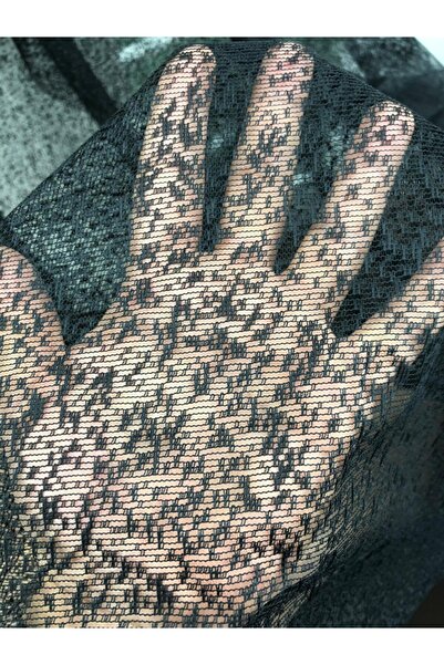 Esse Home Чорна рівна тюлева штора зі складками, 400x250, щільні складки, 1/3