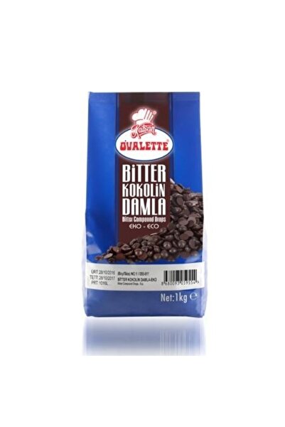 ovalette Bitter Damla Çikolata 1 kg 6 Paket