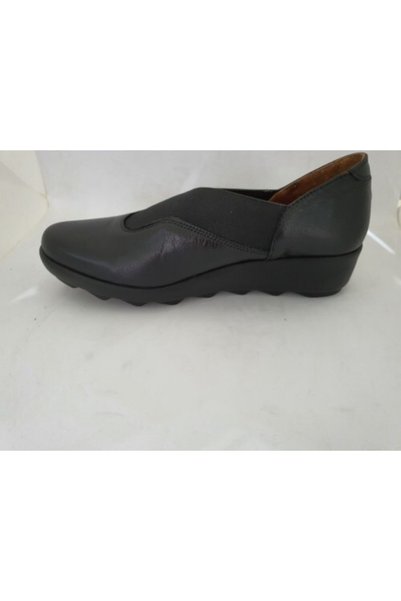 VİNİCCİ AYAKKABI Women's Black Leather Orthopedic Shoes
