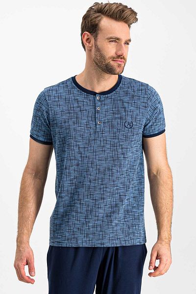 Arnetta Ανδρικό Σετ Πιτζάμες Positive Blue Melange