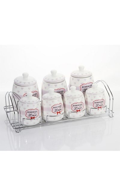 CVS طقم برطمان بهارات بورسلين 7 قطع Dn 43027 (dn 43027)