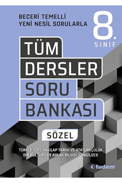Tudem Yayınları 8. Sınıf Tüm Dersler Soru Bankası Sözel Yayınları