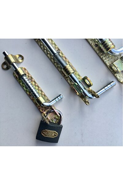 ÖZMENT 200 Mm Ferforje Yaylı Demir Kapı Sürgüsü 20 Cm