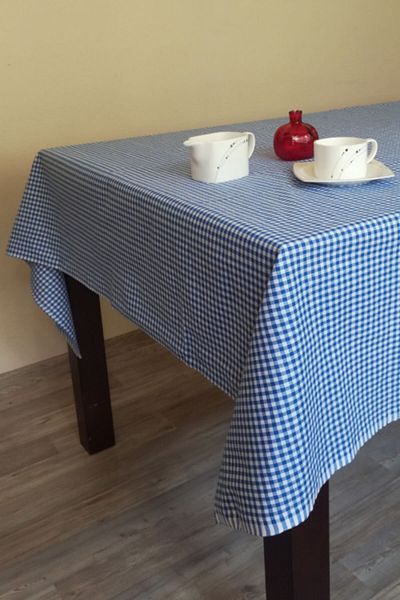 Deniz Marketim Față de masă Blue Gingham 170x170