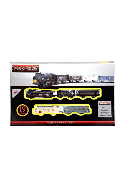 CAN Pilli Kara Tren Seti 19 Parça - Oyuncak