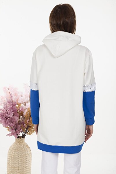 turkish dreams Women's White Hooded Tunic