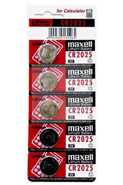 TNL Maxell Cr2025 3v Lityum Para Pil 5'li Blister