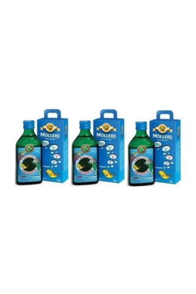 Möller's Omega 3 Balık Yağı 250 Ml (3'lü Set) Tuttı-furuttı