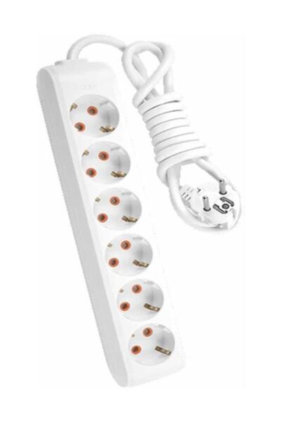 VİKO Multi-let 6'lı Topraklı Kablolu Çocuk Korumalı Grup Priz 5 Metre