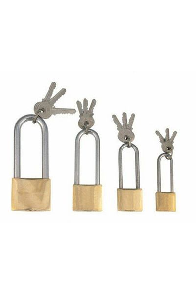 Hasbros 50 Mm Long Yellow Padlock
