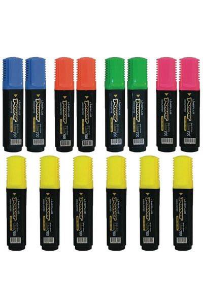 Lineplus Power Line 700 - Set of 14 Highlighter Pens, Special Advantage
