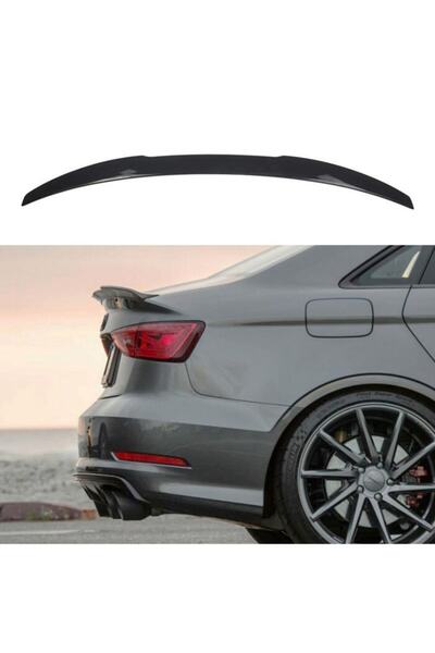 Carmind Audi A3 Sedan Votex Bagaj Üstü Piano Black Spoiler 2013-2019