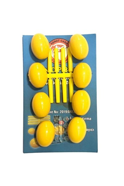 Renat Carp Profesyonel Rig Elips Model Boncuklu Sarı Tam Takım Sazan Dip Yemi