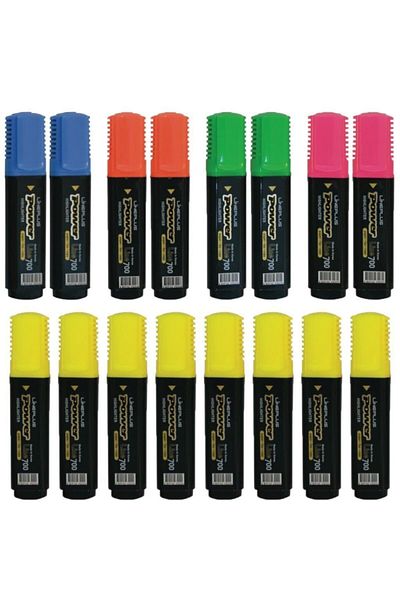 Lineplus Power Line 700 - 16 Piece Highlighter Set, Special Advantage