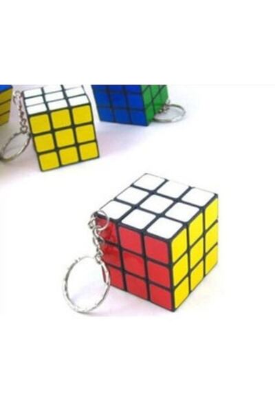 Genel Markalar 3 Adet Mini Zeka Küpü 3x3 Anahtarlık