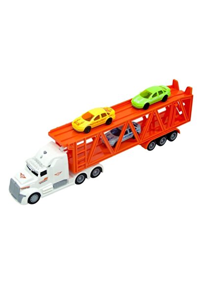 Sunman Maxx Wheels Sesli Ve Işıklı 1:50 Sürtmeli Tır Transporter 3 Araçlı 36 Cm.