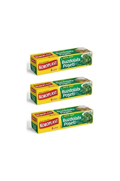 Koroplast Medium Size 20-Piece Refrigerator Bags - X Set of 3