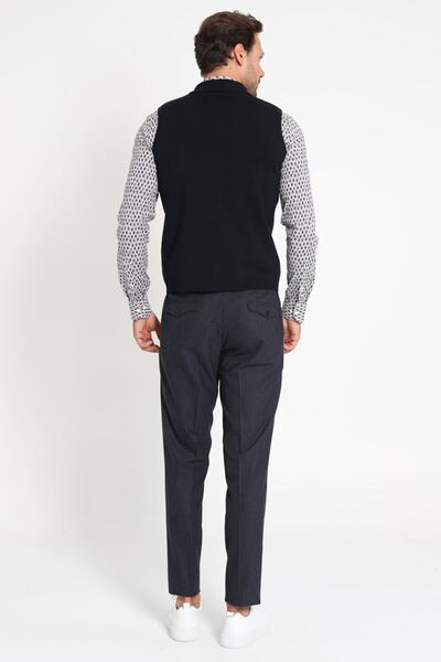 Lufian Alles Şal Yaka Yelek Lacivert