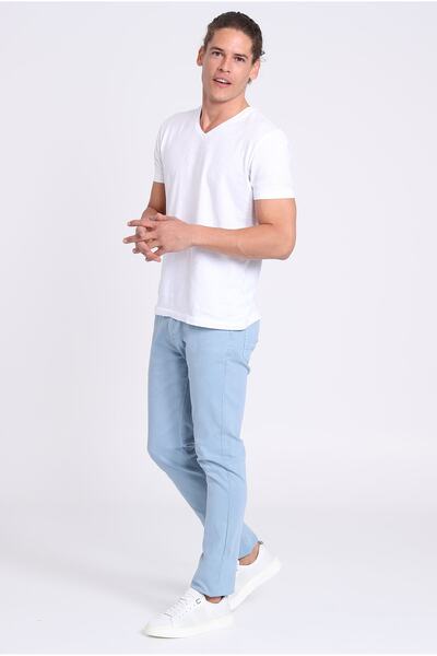 Lufian Arizona Spor 5 Cep Erkek Pantolon Slim Fit Blue