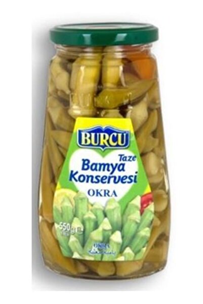 BURCU Borcan de sticlă conservat de bame 550 gr